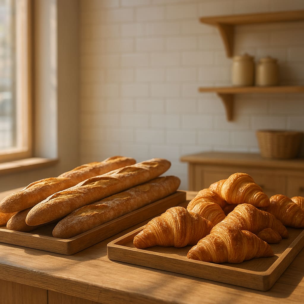 Französische Bäckerei Theke
